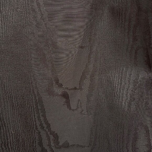 Express Black Textured Long Sleeve Top M Ruched Front Detail Keyhole Neck $60 - Picture 11 of 13